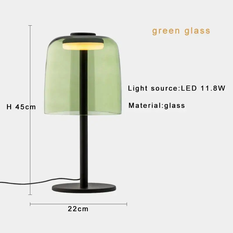 Orange Glass Table Lamp