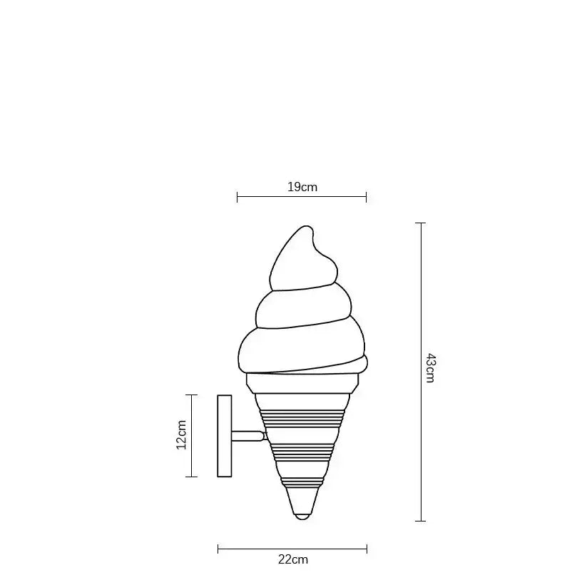 Orange Ice Cream Wall Sconce