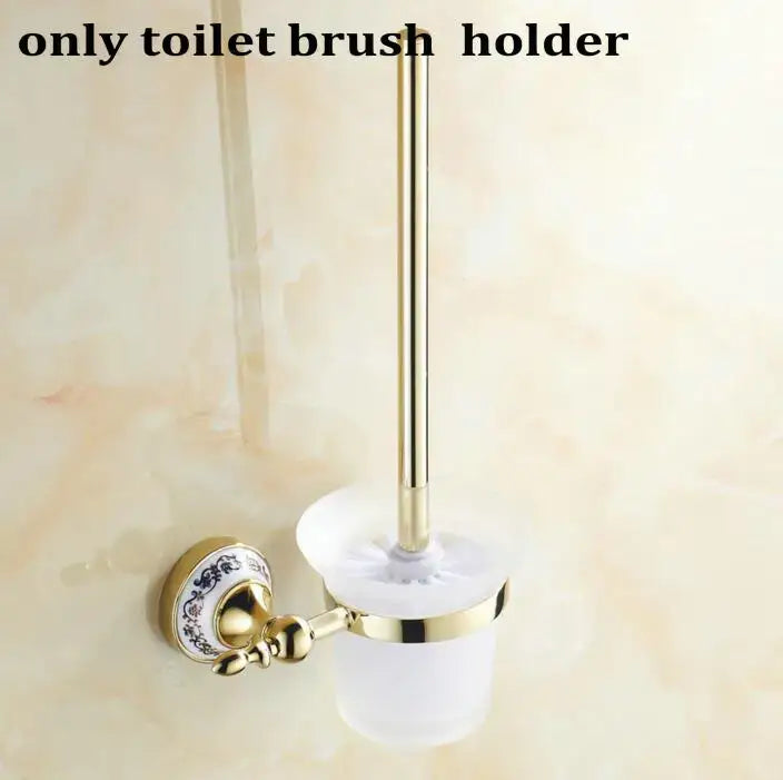 Gold Porcelain Bath Set