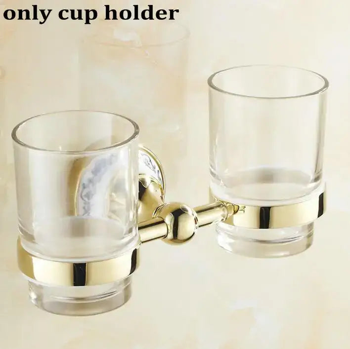 Gold Porcelain Bath Set