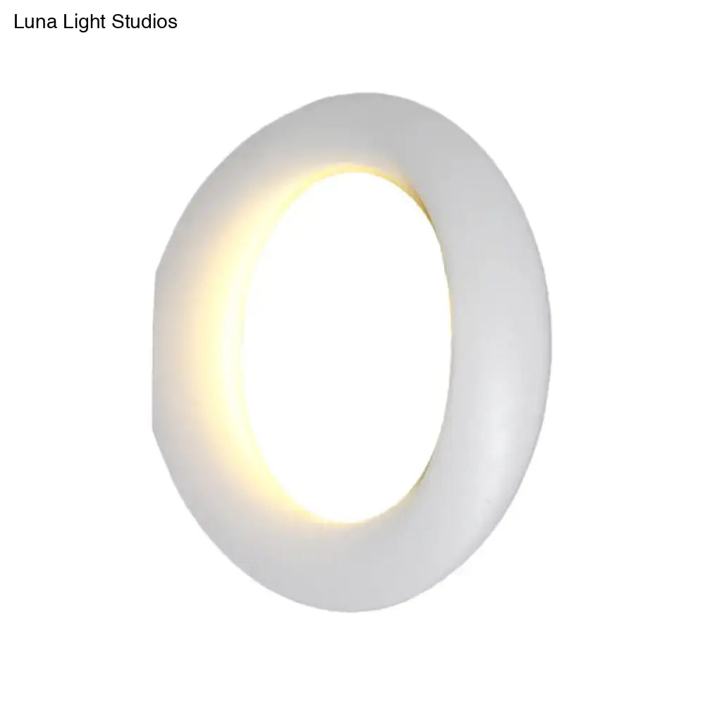 Black LED Aluminum Circline Wall Light