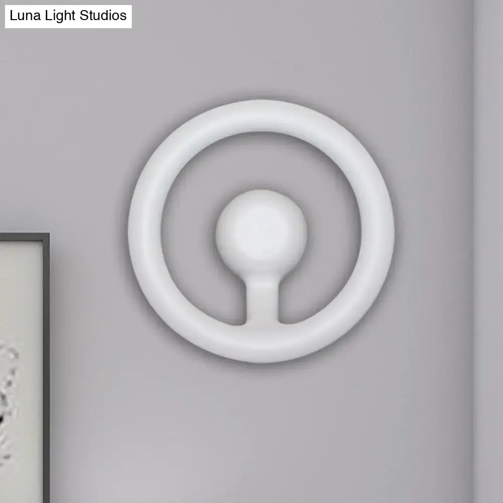 Black LED Aluminum Circline Wall Light