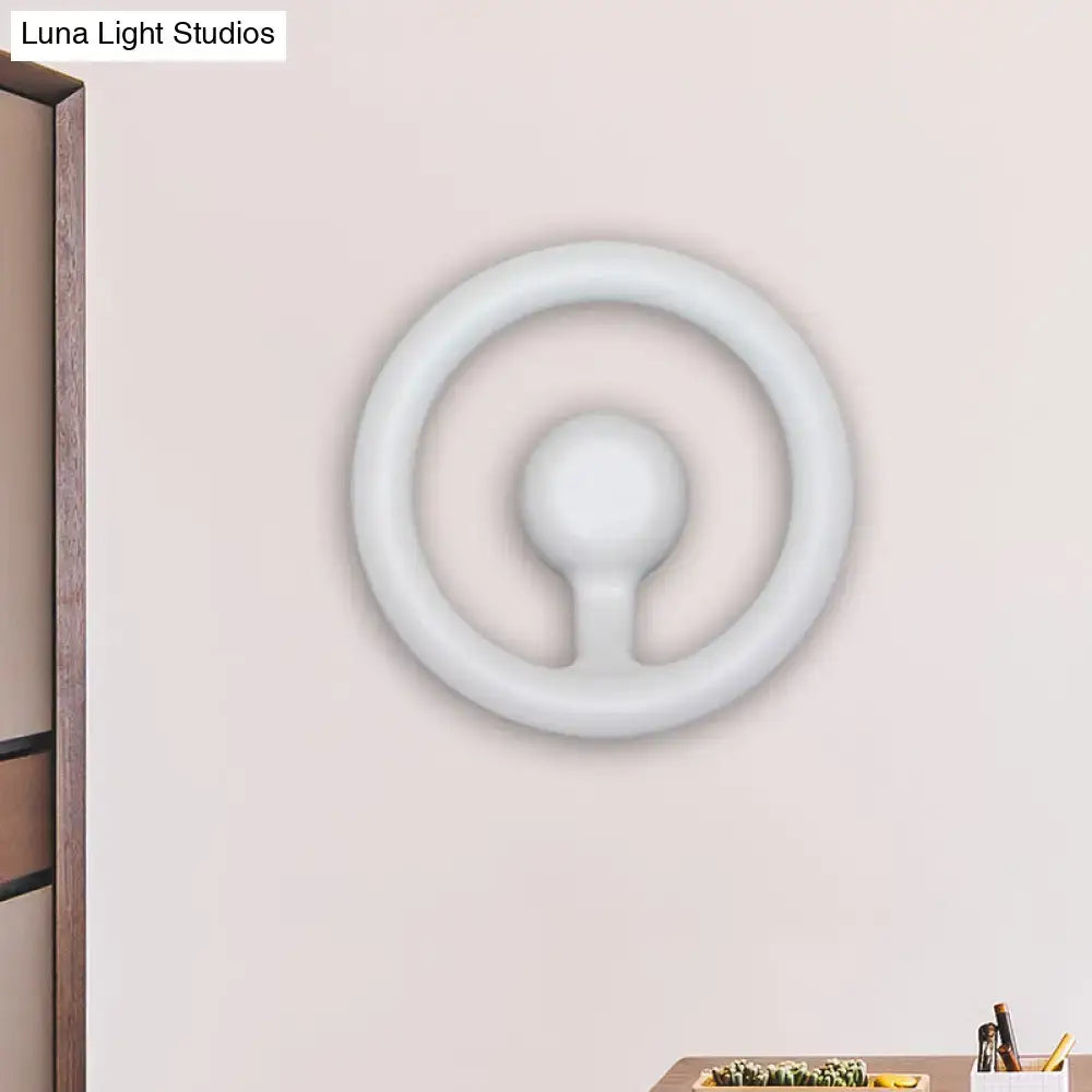 Black LED Aluminum Circline Wall Light