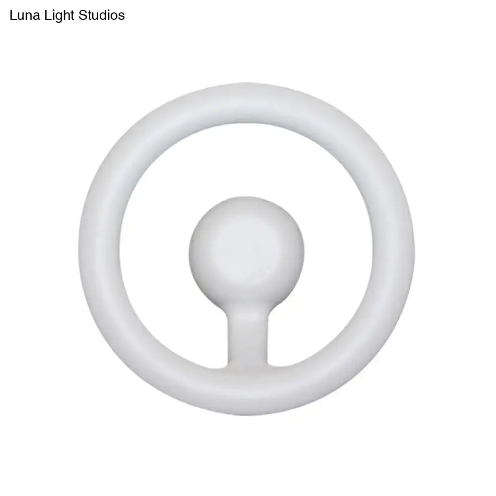 Black LED Aluminum Circline Wall Light