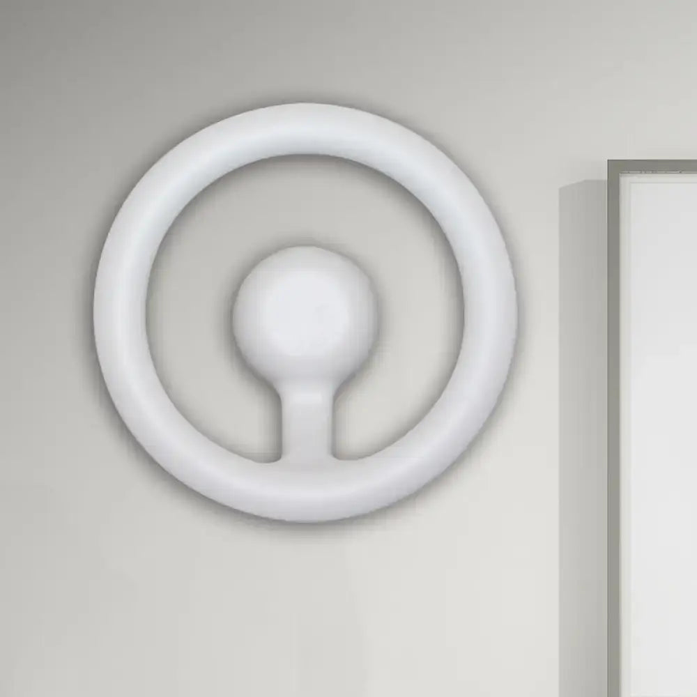 Black LED Aluminum Circline Wall Light