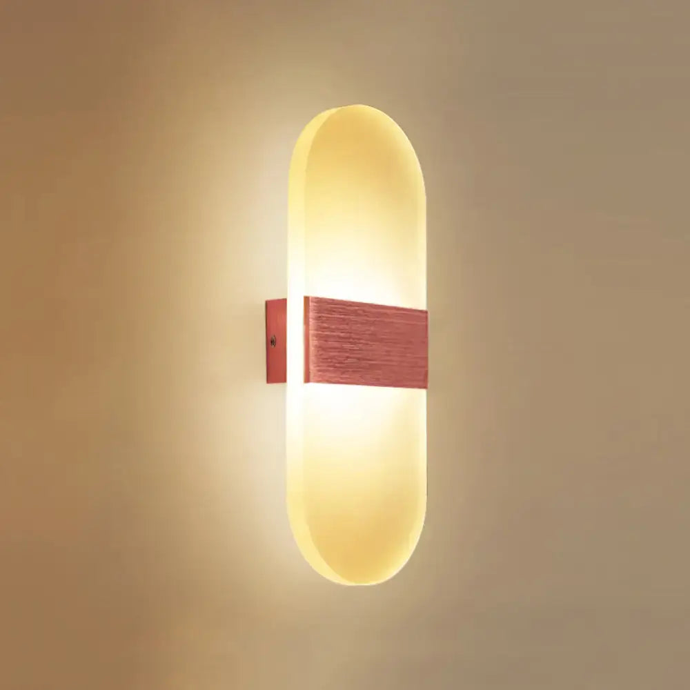 Metal Oval LED Sconce