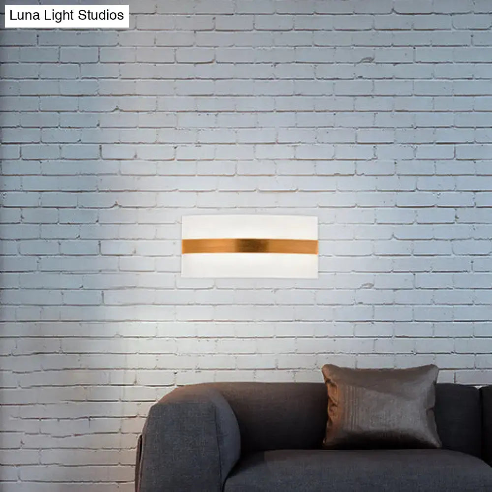 Metal Oval LED Sconce