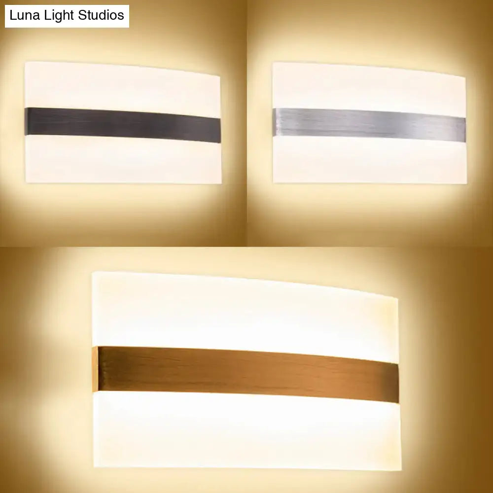 Metal Oval LED Sconce