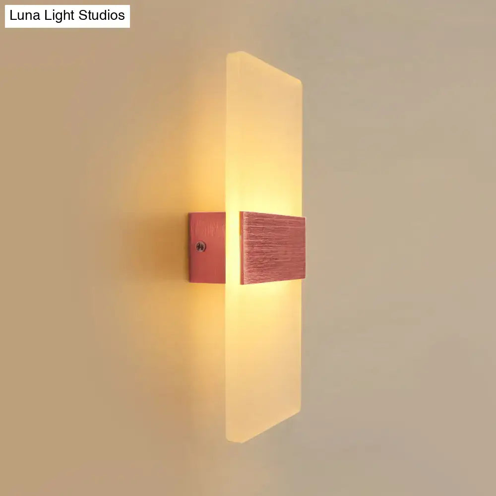 Metal Oval LED Sconce