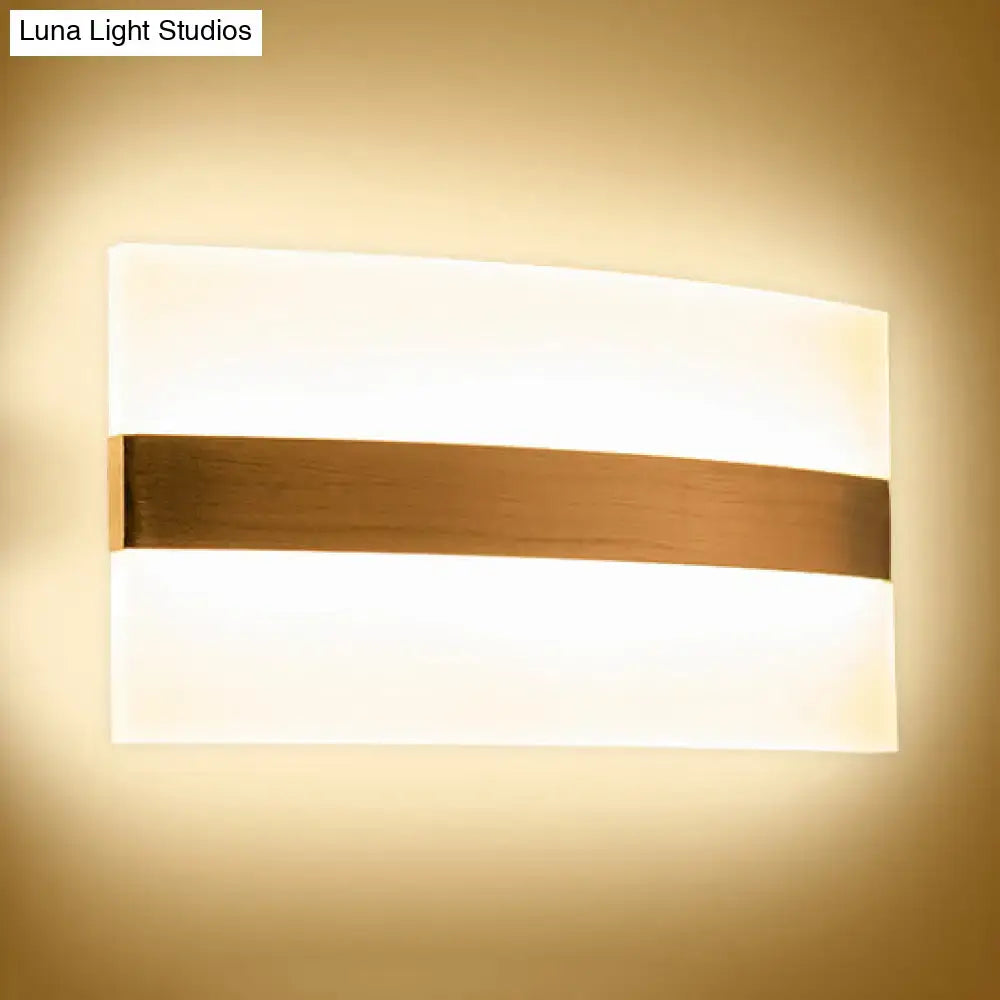 Metal Oval LED Sconce