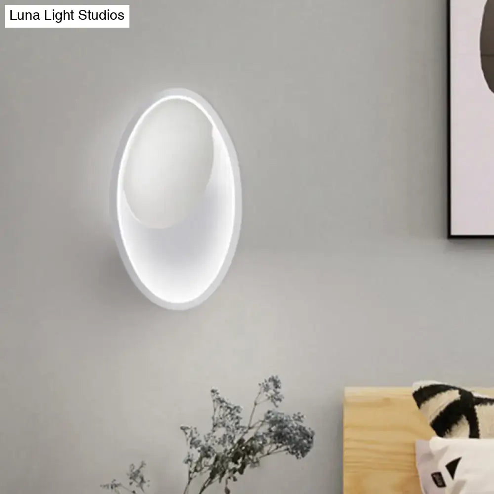 Black White LED Lamp Compact Dual-Voltage