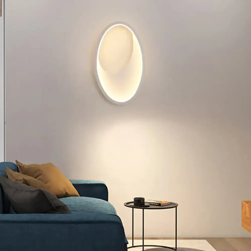 Black White LED Lamp Compact Dual-Voltage