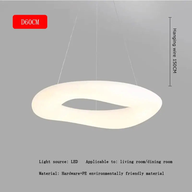 White Cotton Ceiling Chandelier
