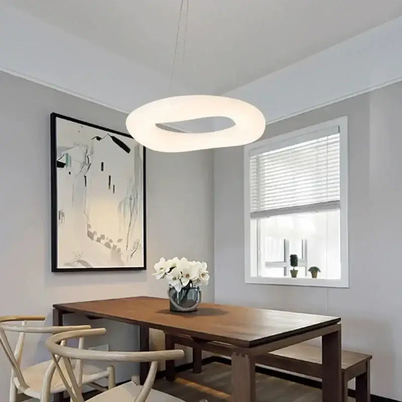 White Cotton Ceiling Chandelier