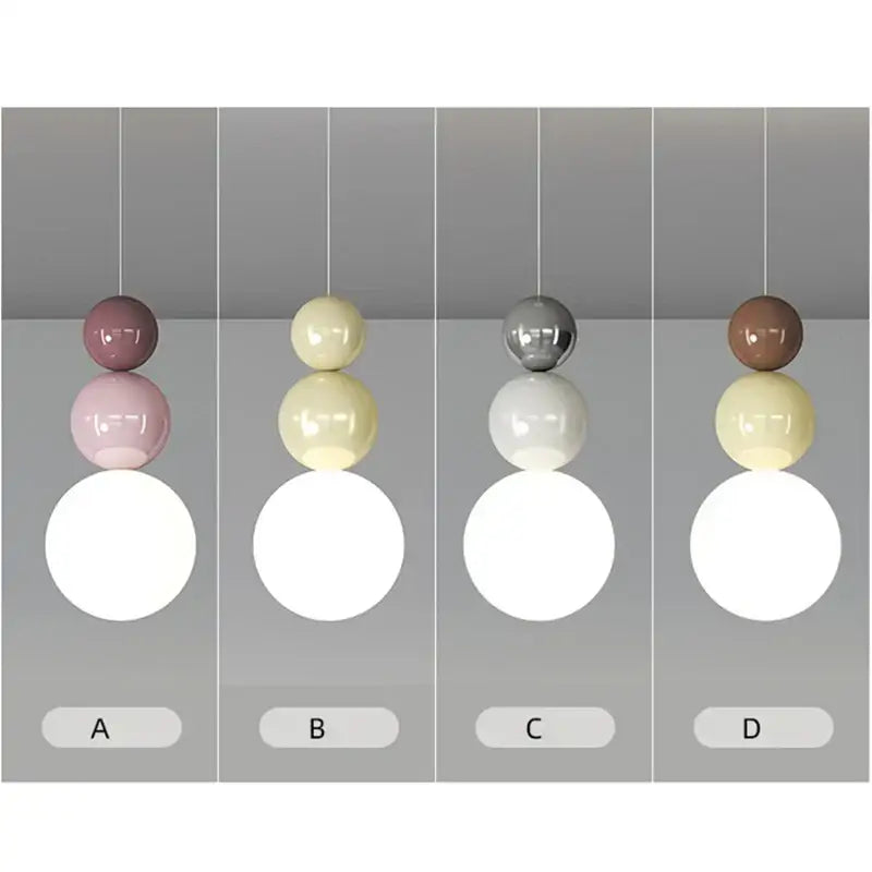 Cream Nordic Glass Lamp