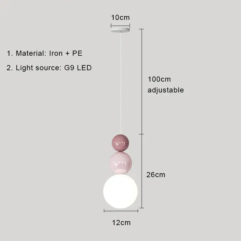 Cream Nordic Glass Lamp
