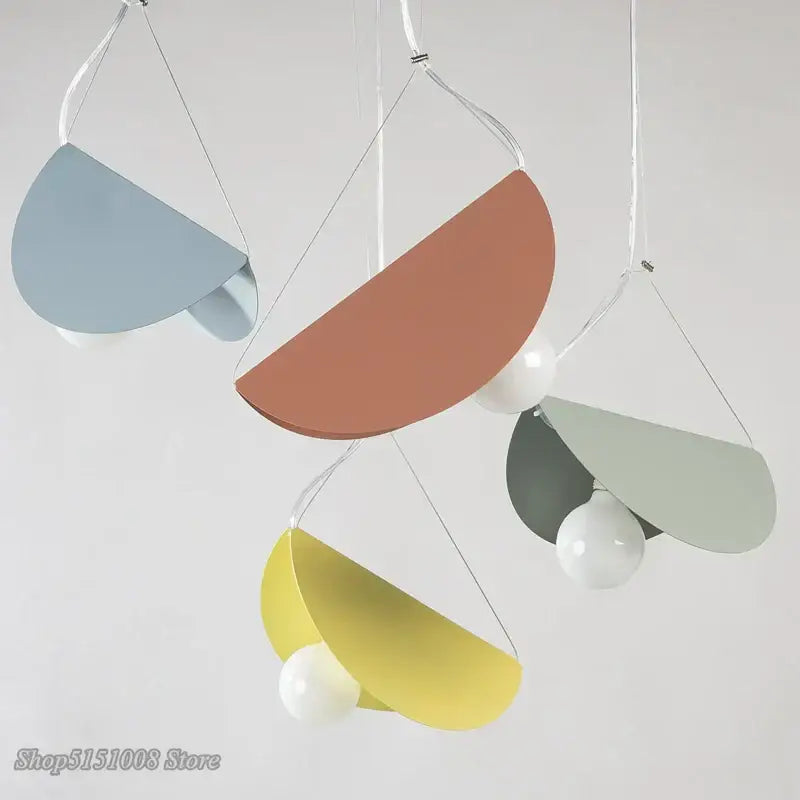 Iron Geometric Industrial Pendant Light