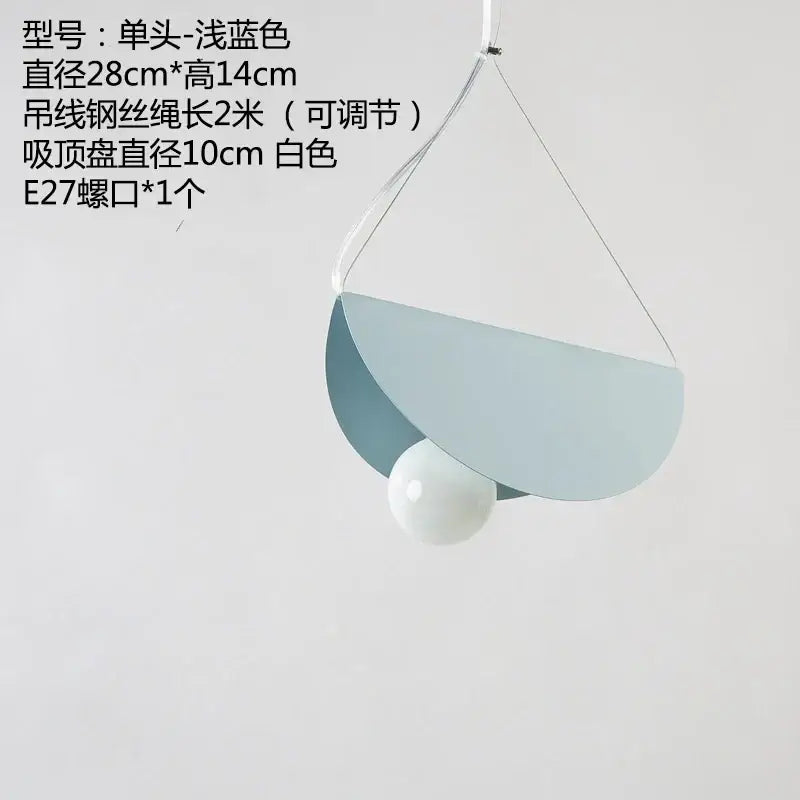 Iron Geometric Industrial Pendant Light