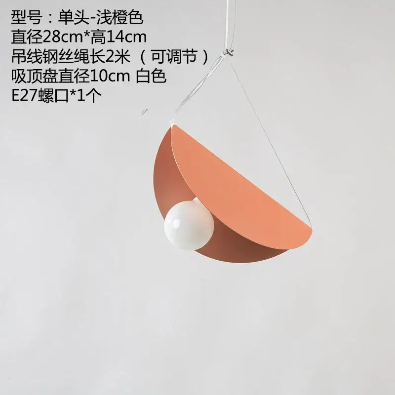 Iron Geometric Industrial Pendant Light