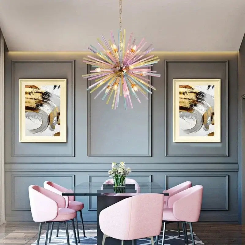 Glass Dandelion Pendant Light