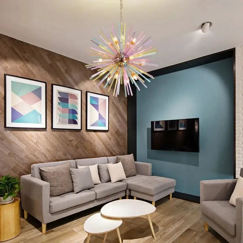 Glass Dandelion Pendant Light