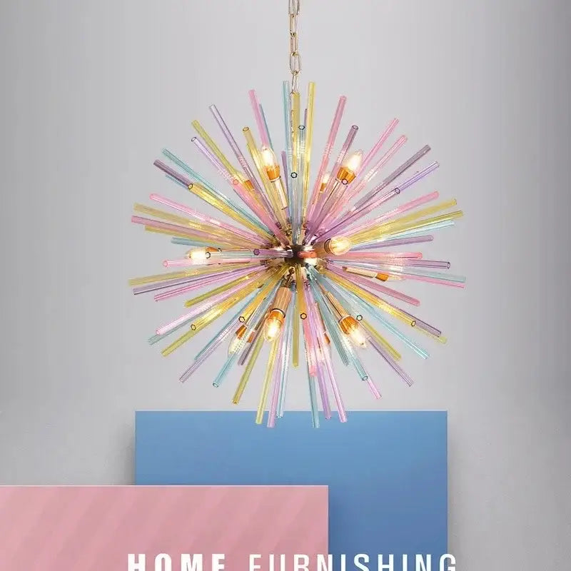 Glass Dandelion Pendant Light