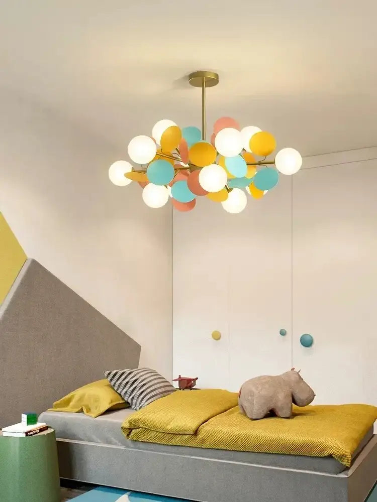 White Glass Ceiling Lamp