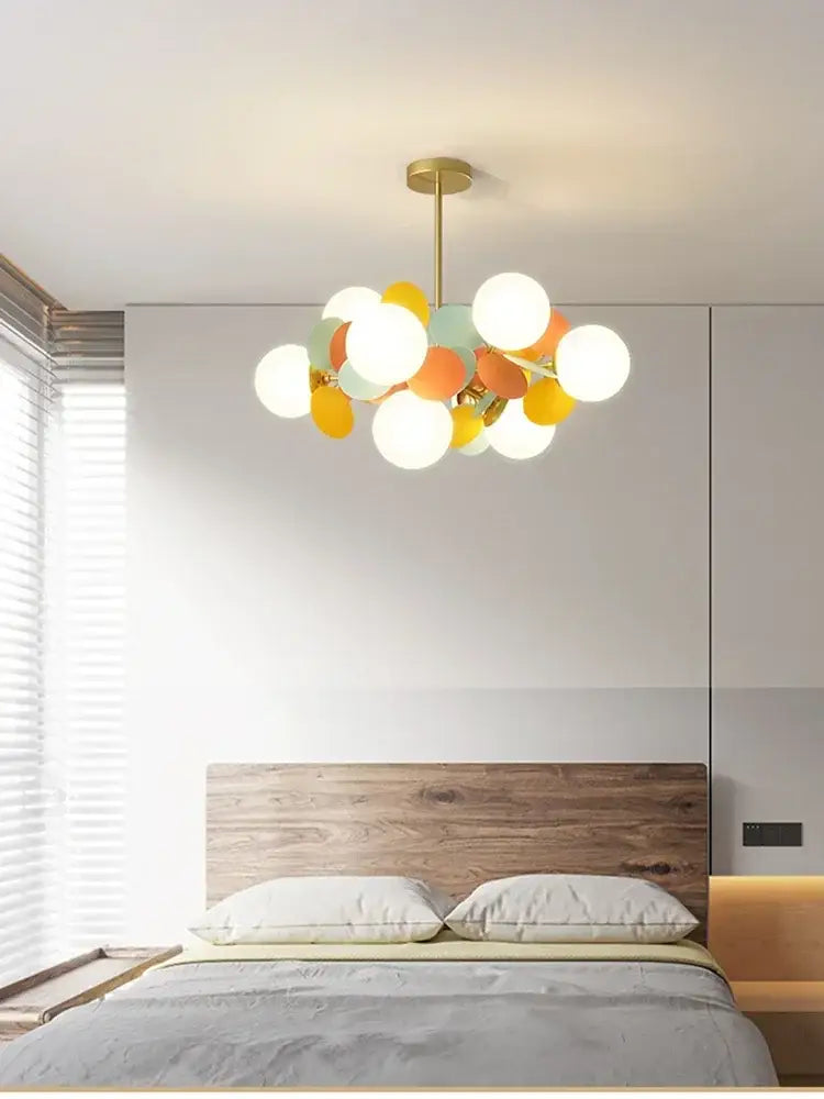 White Glass Ceiling Lamp