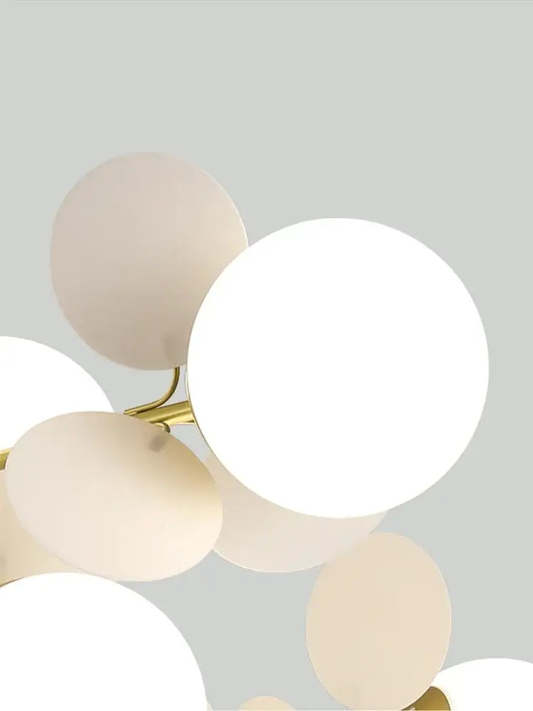 White Glass Ceiling Lamp