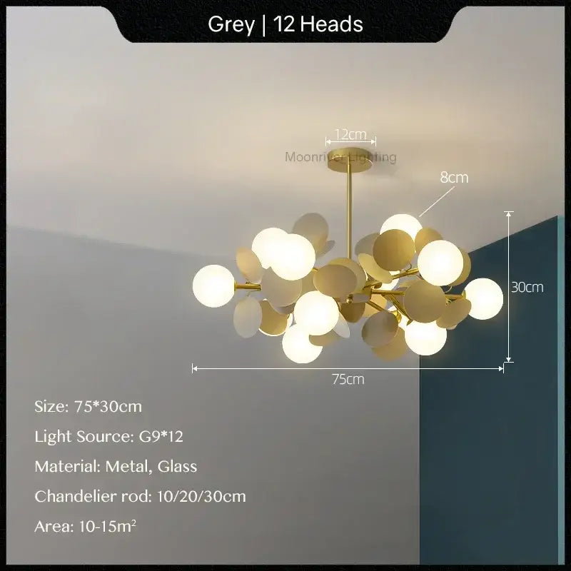 White Glass Ceiling Lamp
