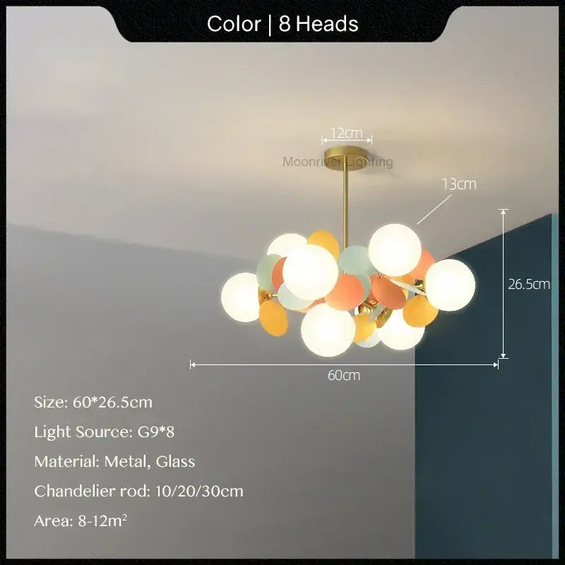 White Glass Ceiling Lamp