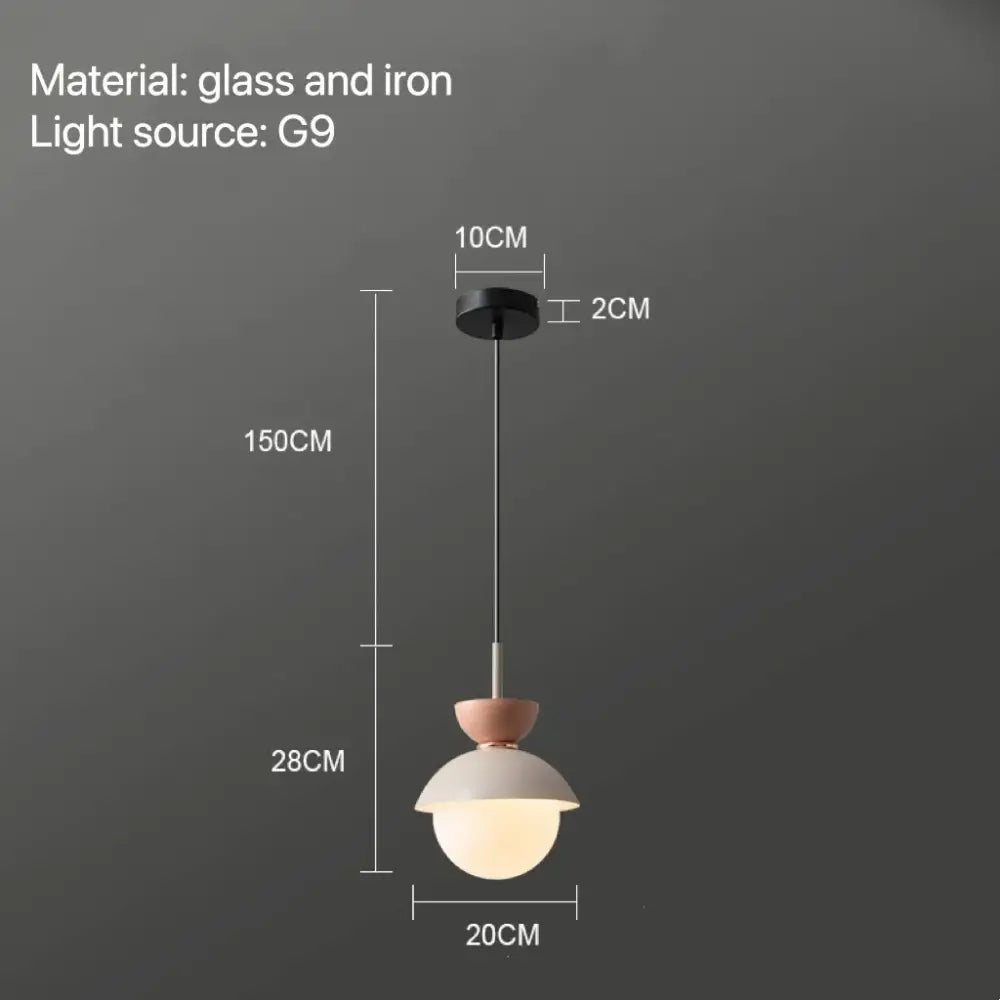 Ceramic Glass Ball Pendant