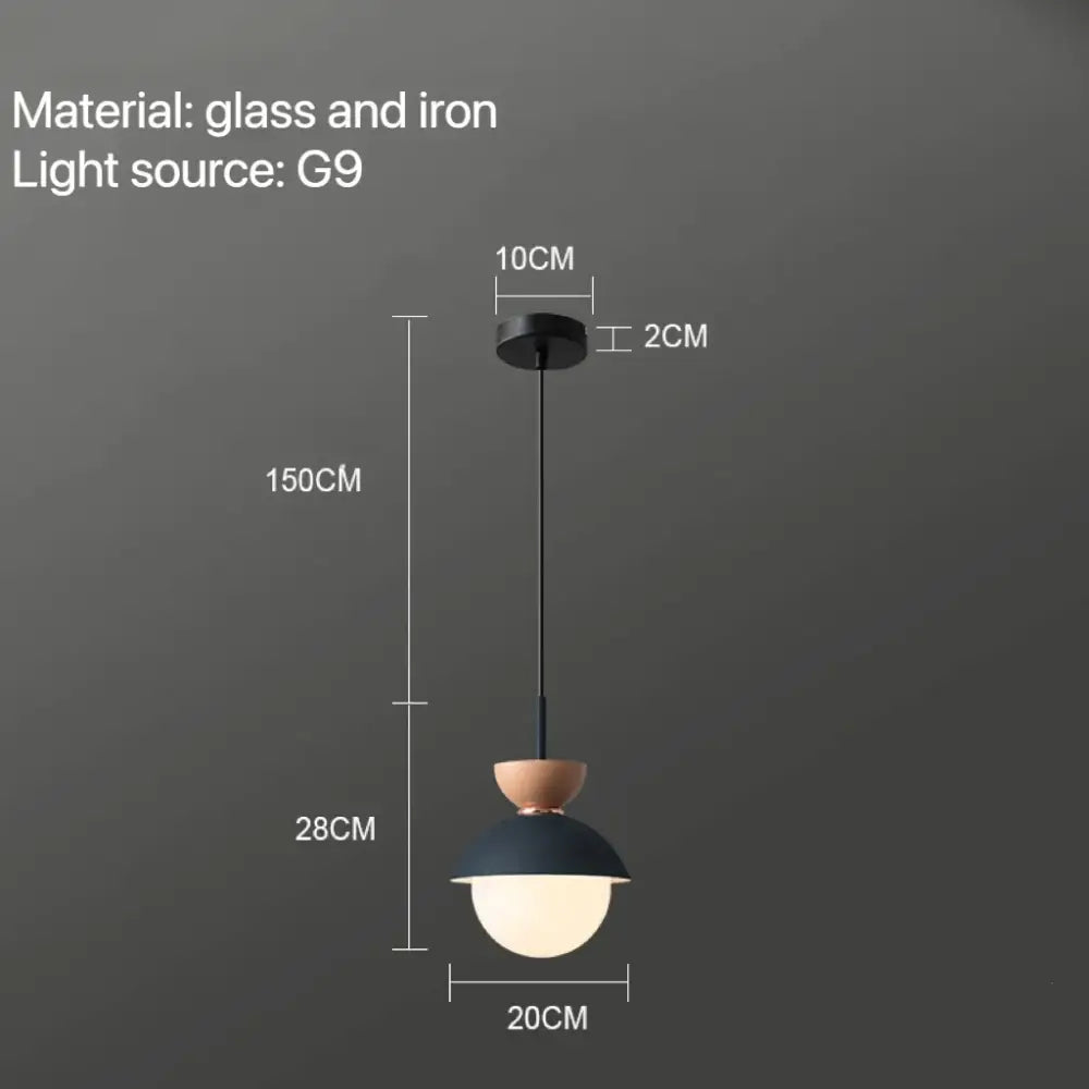 Ceramic Glass Ball Pendant