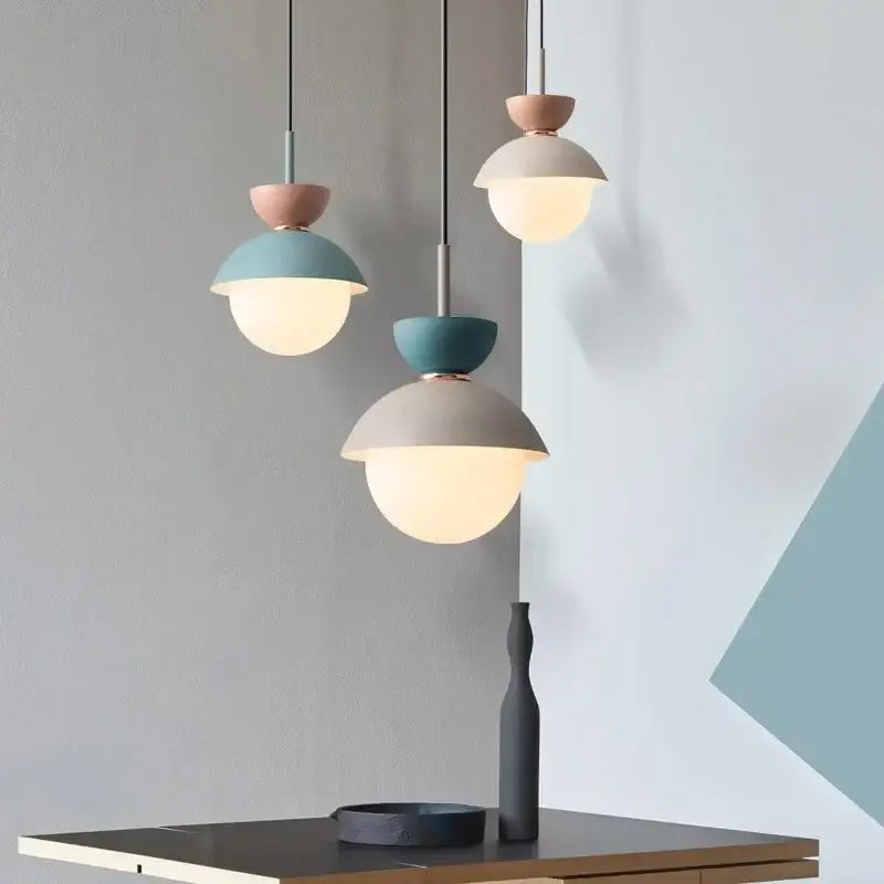 Ceramic Glass Ball Pendant