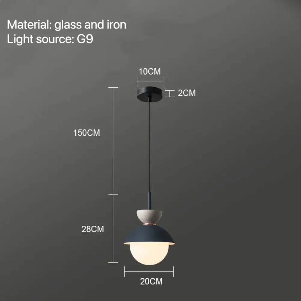 Ceramic Glass Ball Pendant