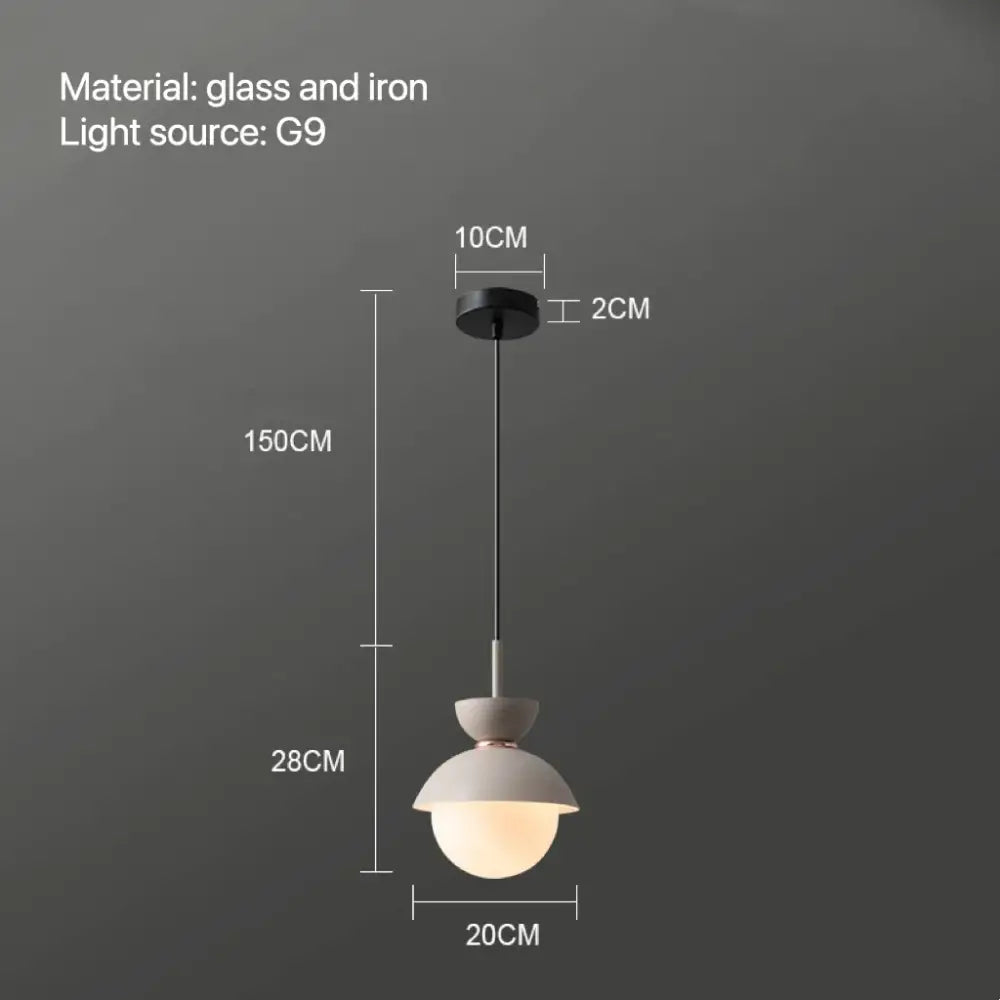 Ceramic Glass Ball Pendant