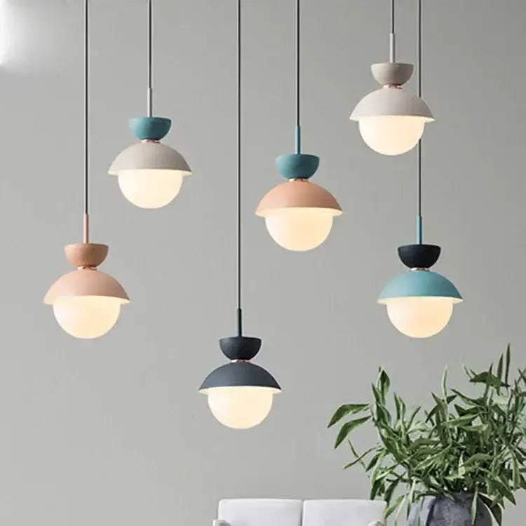 Ceramic Glass Ball Pendant