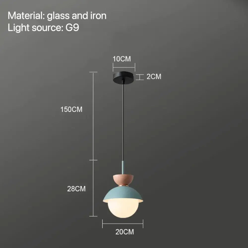 Ceramic Glass Ball Pendant