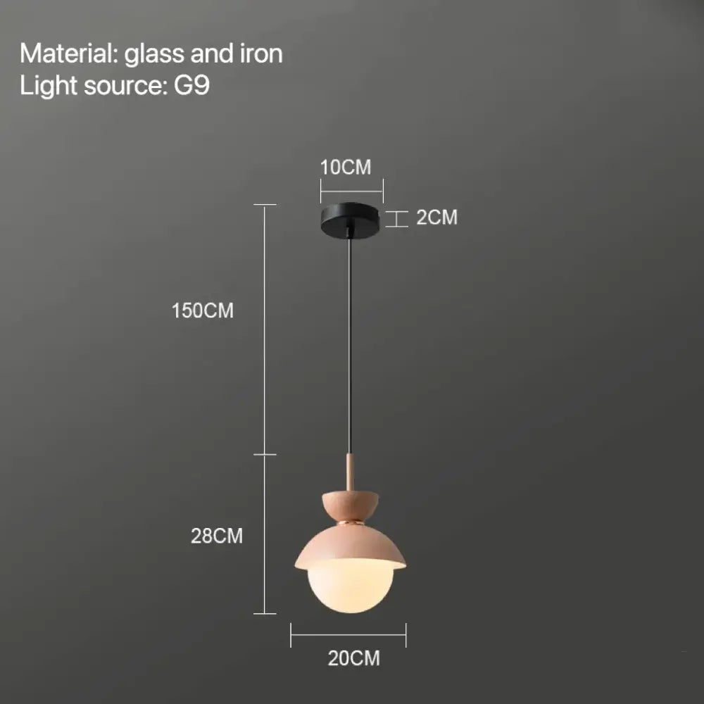 Ceramic Glass Ball Pendant