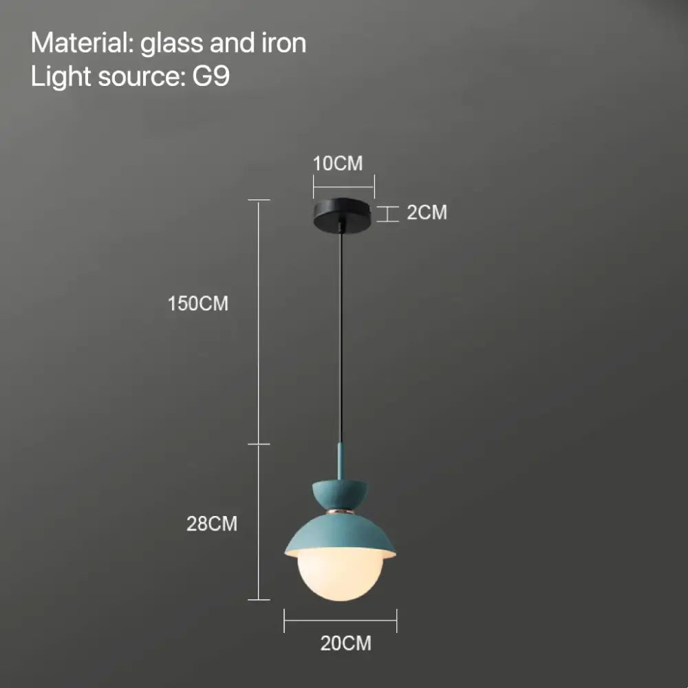 Ceramic Glass Ball Pendant