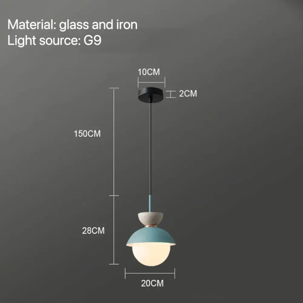 Ceramic Glass Ball Pendant