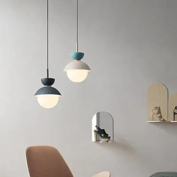 Ceramic Glass Ball Pendant