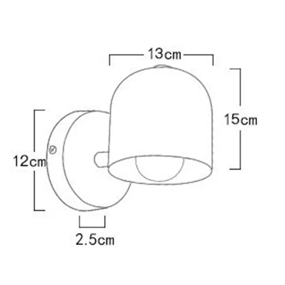 Matte Iron Wall Light
