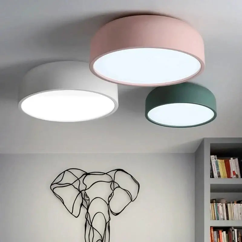 Pink Teal Ceiling Light