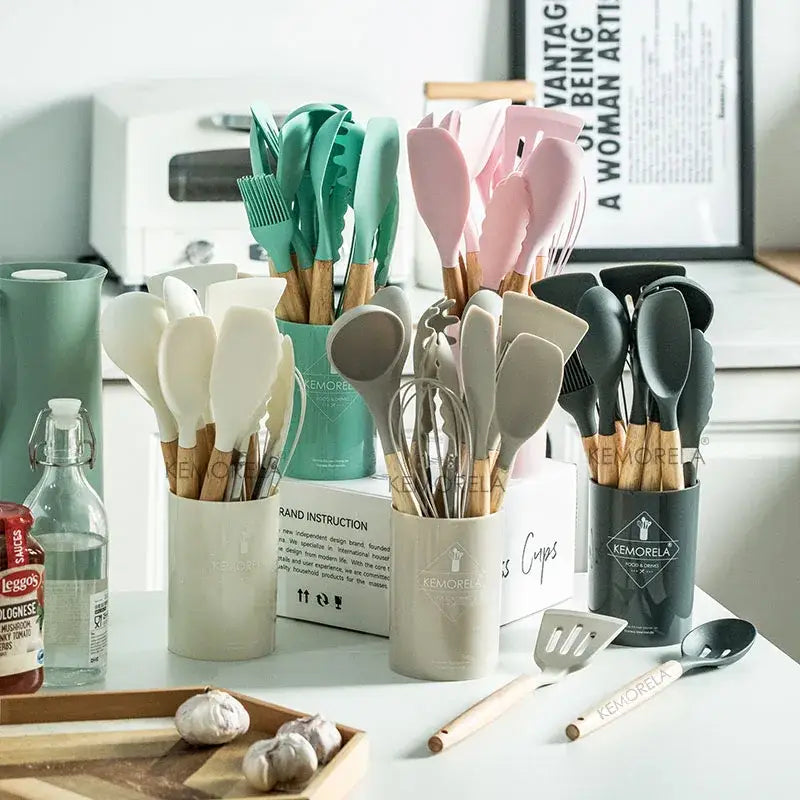 Silicone Pastel Utensil Set