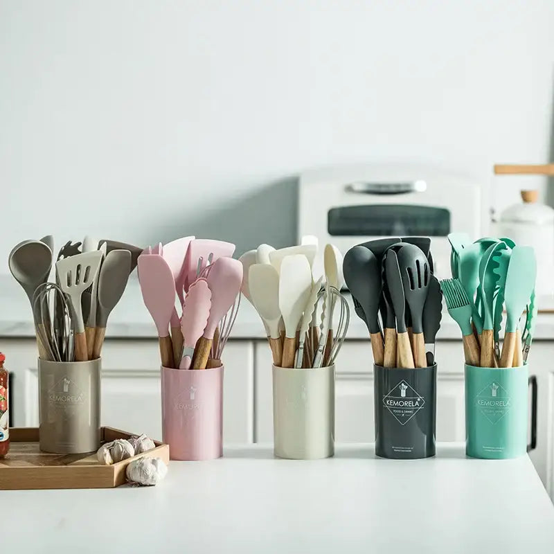 Silicone Pastel Utensil Set