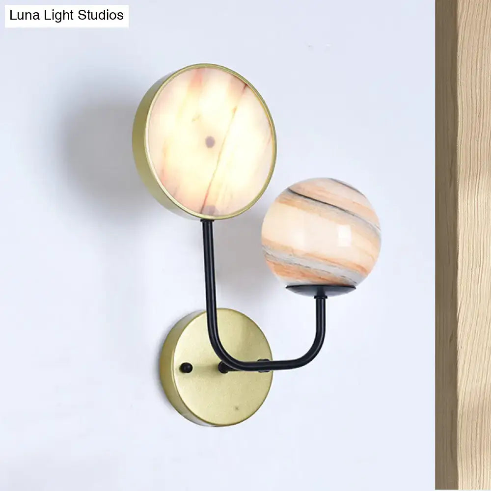 Industrial Glass Sconce Light