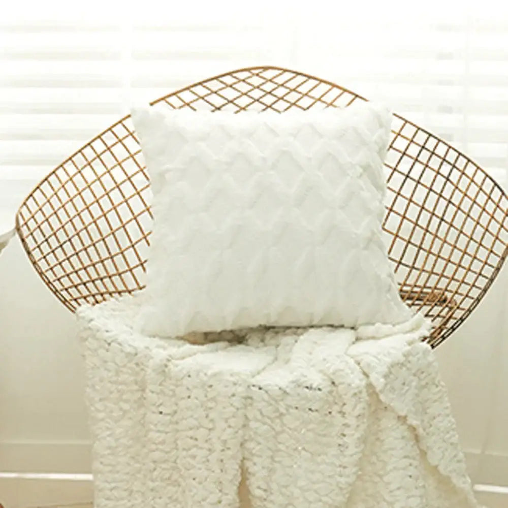 Pink Beige Embroidered Cushion