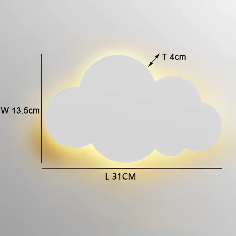 Pink Cloud Wall Light