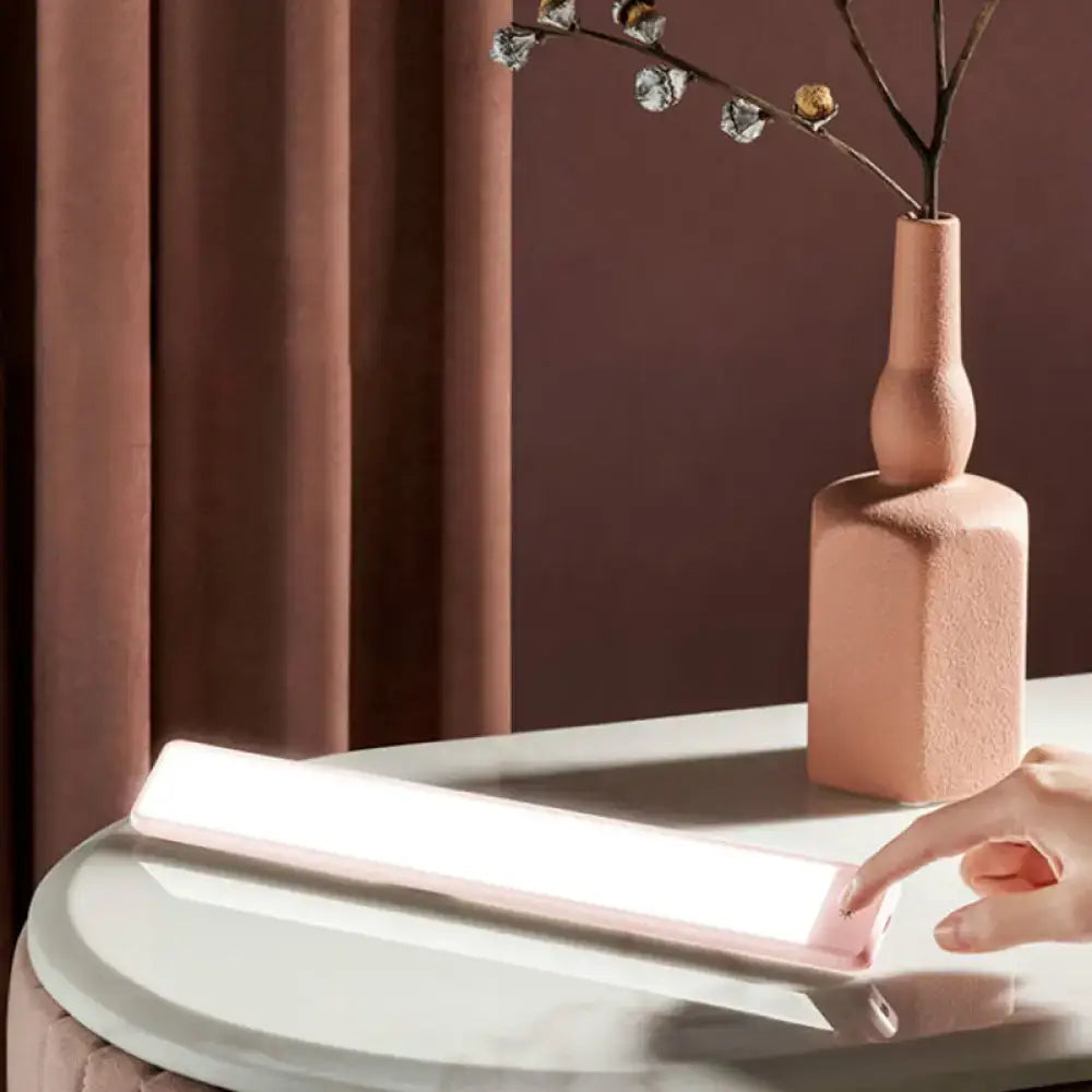 Pink Elongated Vanity Light